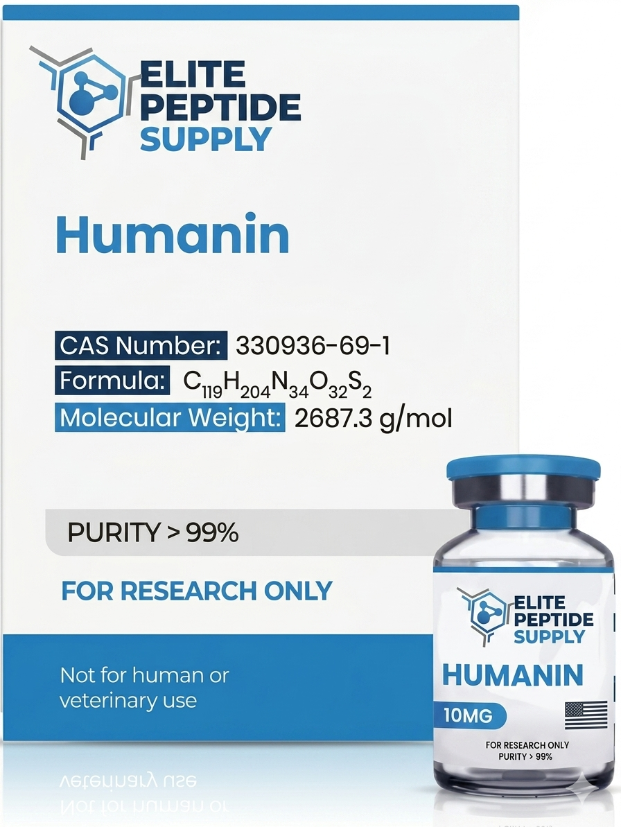 Humanin Peptide 5mg Vial - Mitochondrial DNA Derived - Elite Peptide Supply