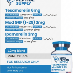 Tesamorelin & CJC-1295 (Mod GRF 1-29) & Ipamorelin Blend (12mg)