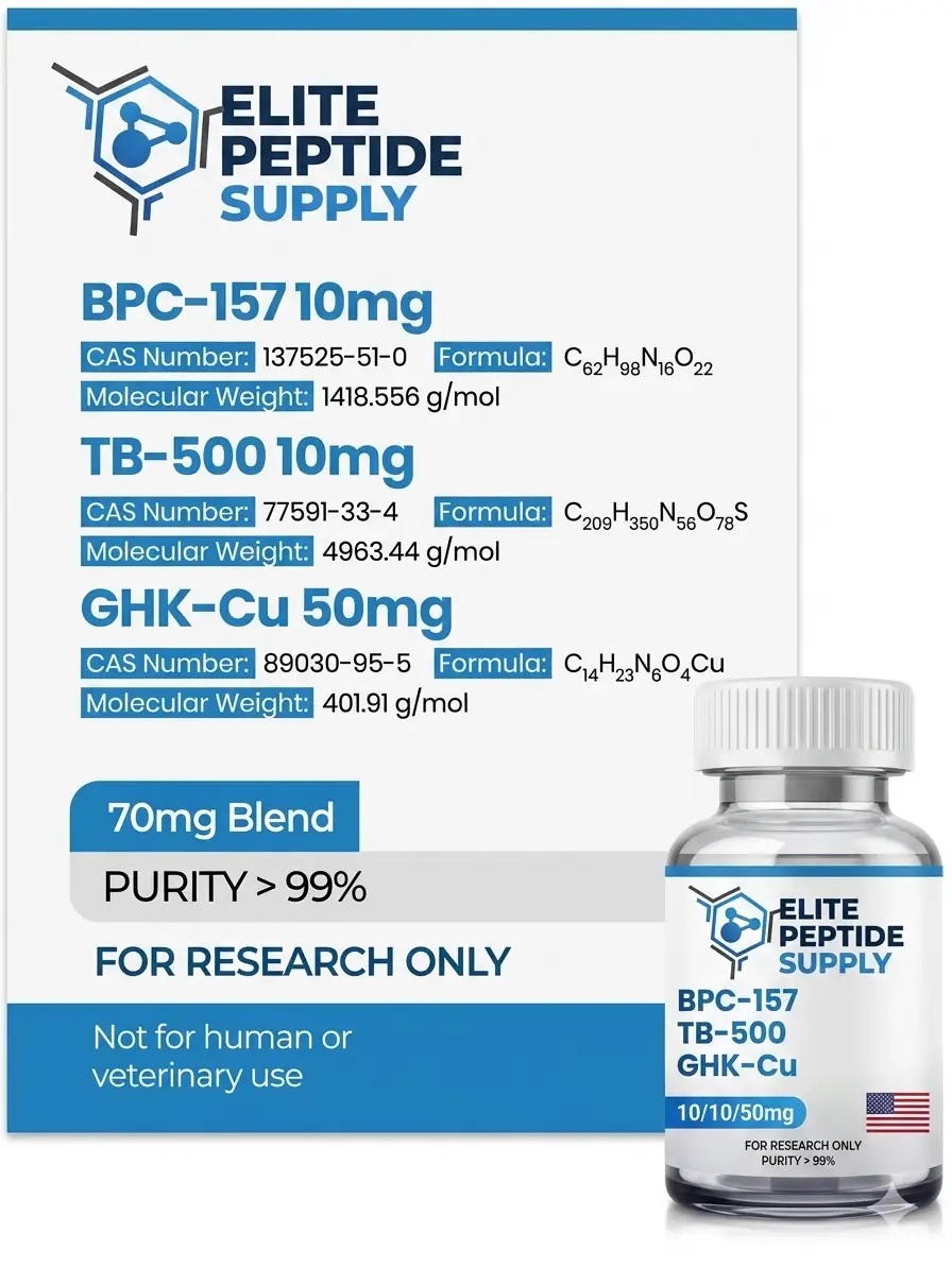 BPC-157 & TB-500 & GHK-Cu Blend (70mg)